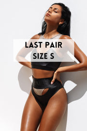 LAST ONE! SIZE S! I Slay G-Banger Bottoms - Black/Mink