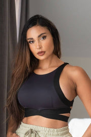 Serena Lunalae pole top. Supportive. Criss cross under bust band