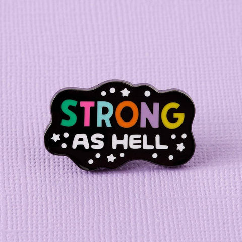 Strong As Hell Enamel Pin - Aerial Attire